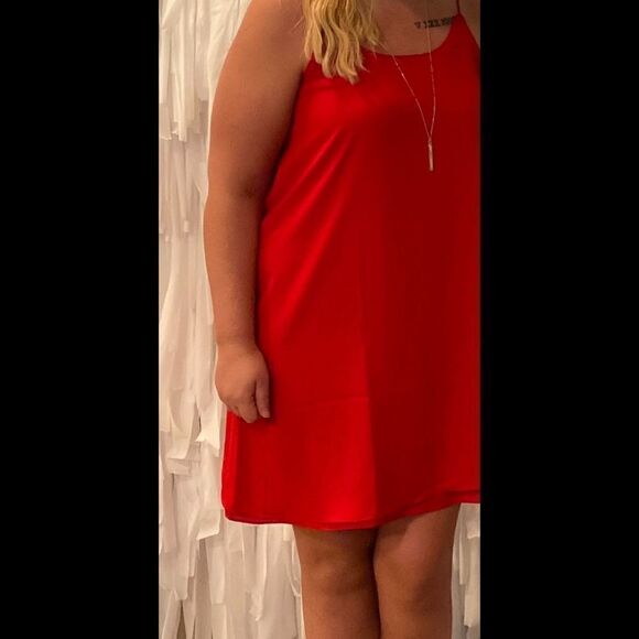 Red Sleeveless Dress - Picture 1 of 6